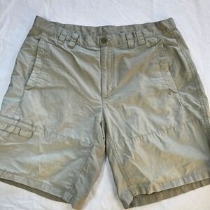 Columbia PFG Fishing Cargo Shorts Men's Size 38 Khaki Performance Gear Gorpcore